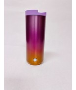 Starbucks Purple Orange Gradient Steel Vacuum Insulated Tumbler 12 OZ Th... - £48.78 GBP