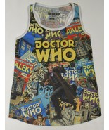 DOCTOR WHO Women's TANK TOP Ripple Junction BBC Comic Book Print Dalex S - $32.95