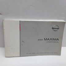 2004 Nissan Maxima Owners Manual Handbook OEM N02B04004 - £20.66 GBP