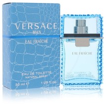 Versace Man by Versace Eau Fraiche Eau De Toilette Spray (Blue) 1 oz for Men - £51.11 GBP