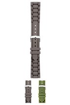 Morellato Lena Silicone Watch Strap - Dark Brown - 18mm - Chrome-plated ... - $24.95