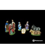 Vintage Nativity Set Made In Italy.  8 Pieces, See Pictures.  - $19.79