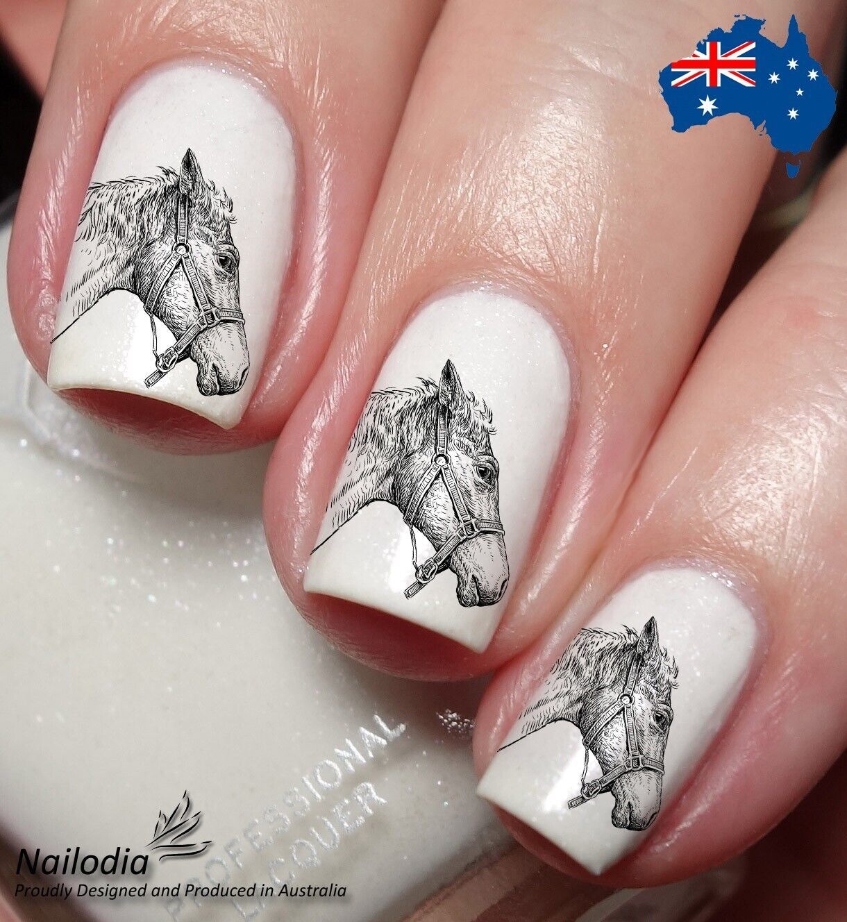 Horse Lovers Nail Art Decal Sticker Water Transfer Slider