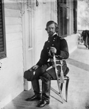 Union General Isaac Stevens seated 1862 Beaufort, SC - 8x10 US Civil War Photo - £6.87 GBP