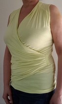 Ann Taylor Ladies Womens Ruched Surplice Top - Pretty! Size S Small - MINT - $14.00