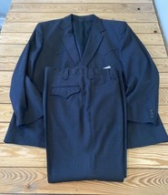 Vintage Western Circle S Dallas Texas Men’s 2 Piece suit Size 50R Black DJ - £62.37 GBP