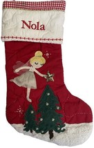 Pottery Barn Kids Quilted Light Up Fairy Christmas Stocking Monogrammed ... - £23.94 GBP