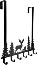 Over The Door Hooks Hanger, Door Coat Rack, Funny Deer Hooks Wall Decor, Black - $31.99