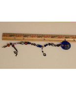 VTG Hand Wired Copper Glass Metal Beaded Stones Charm Bracelet Womens 9.... - $90.44 CAD