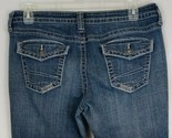 ANA Distressed Whiskered Thick Stitched Dark Wash Jeans Size 14S - $19.79