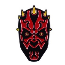 Star Wars The Phantom Menace Movie Darth Maul Face Metal Enamel Pin NEW UNUSED - £6.26 GBP