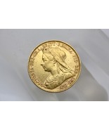 1900 Great Britain Gold Full Sovereign Victoria Veil Head Rare!! - £477.79 GBP