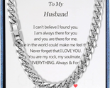 Gifts for Husband from Wife, Cuban Link Chain Necklace for Men, Dad Son ... - $21.30