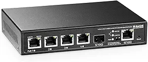 4 Port 2.5G Poe Managed Switch With 1 Port 10G Ethernet Port, 1 Port 10G... - $259.99