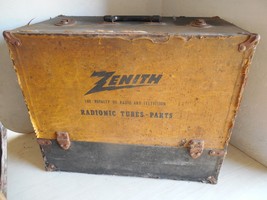 Antique Vintage Zenith Radionic Tubes-Parts Case Box - $49.99