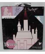Women&#39;s Disney Princess Castle 15 Days of Socks Advent Calendar Size 4-1... - $14.84