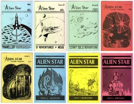 Alien Star - Issues 1-8 - 1980s British Traveller RPG Fanzine  - $56.00