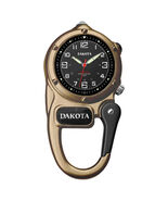 Dakota Mini Clip Microlight Pocket Watch, White Flashlight, Army Brown S... - $59.95