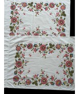 Vintage Fieldcrest Perfection Floral Pillowcases Set 2 Standard Combed P... - $464.91 MXN