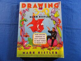 DRAWING IN 3-D WITH MARK KISTLER KIDS CHILDREN DRAWING ART STEP BOOK - $8.70