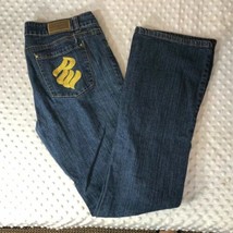 Roca Wear Juniors Sz 11 Dark Denim Jeans 98% Cotton  - £22.57 GBP