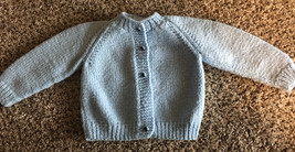 * Handmade Blue Boys Sweater 6 Months - $9.59