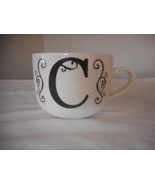 Letter C Mug Coffee Tea Drinkware Black / White - $6.39
