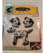 Crafty Long Stitch Beading Kit  Makes Dalmation Dog Pin and Earring Set.... - $21.00