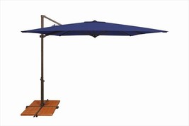 SimplyShade 8.6 ft. Skye Square Rotating Cantilever Umbrella With Cross ... - £342.42 GBP