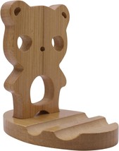 Wooden Cell Phone Stand Cute Animal Phone Holder for Smartphone Home Office Desk - £25.04 GBP