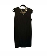 Chicos Black Dress Sheath So Slimming Jackie Ponte Knit Sz 0 - $34.19 CAD