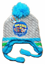 PAW PATROL Cable Knit Winter Hat Fleece-Lined Pom Beanie w/ Optional Gloves NWT - £4.75 GBP+