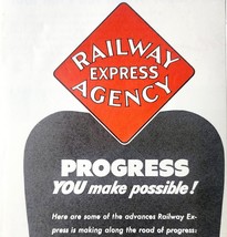 1947 Railway Express Agency Advertisement Railroad Train Air-Rail Servic... - $24.99