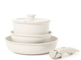 CAROTE 5-Pc. Nonstick Cookware Set ~ Detachable Handle ~ Granite Pot &amp; Pan Set - £73.02 GBP