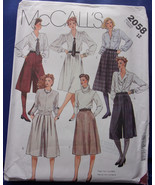 McCall’s Misses Culottes &amp; Skirt Size 12 #2058 - £4.68 GBP