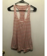 Athleta Racerback Tank Top Athletic Wear Women&#39;s SZ Medium Orange &amp; Whit... - €8,48 EUR