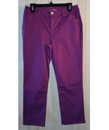 NEW WOMENS the PLATINUM CROP by Chico&#39;s PLUM PURPLE CAPRI PANT  SIZE 0 (4) - $47.80 CAD
