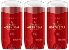 (3 Pk) Old Spice North Star With Notes Of Teakwood Aluminum Free Deodorant 3 Oz - £21.13 GBP