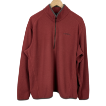 Eddie Bauer Pullover Jacket Mens XL 1/4 Zip Mock Neck Long Sleeve Grid P... - £19.96 GBP