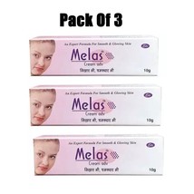 Melas Cream For Smooth ,Glowing Skin &amp; Removes Marks, Dark Circles 10g Pack Of 3 - £21.62 GBP