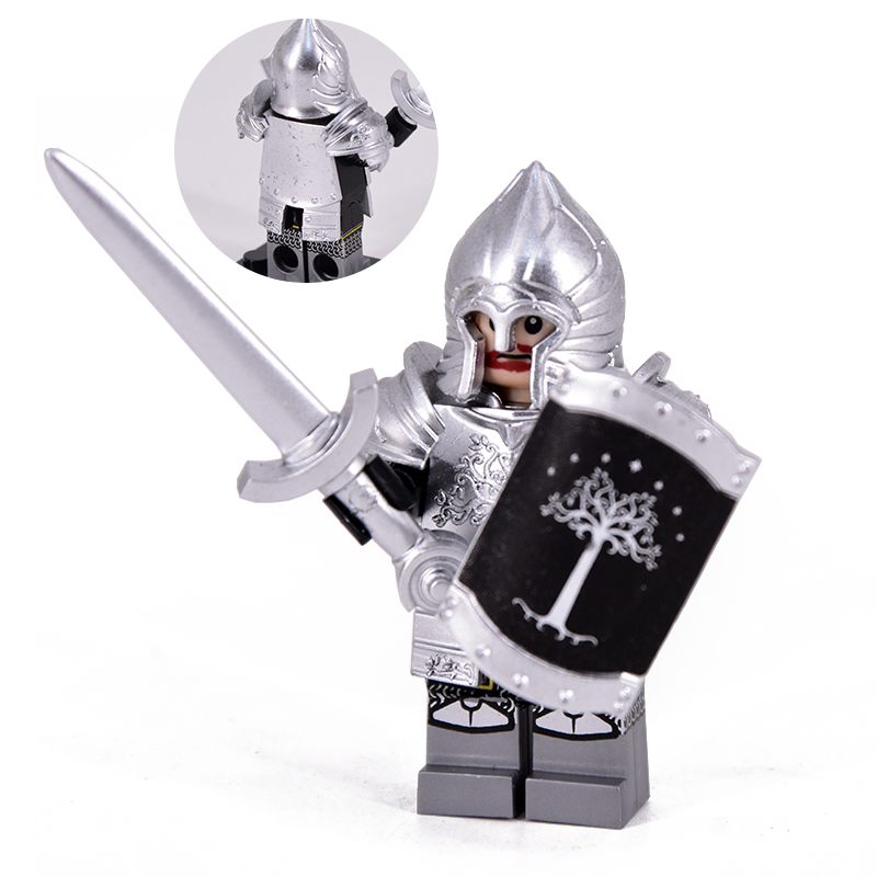 1pcs LOTR Gondor Heavy Sword Warrior Custom Minifigure Building Blocks - $3.68