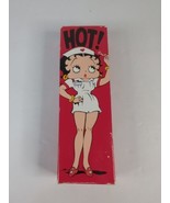 Betty Boop Quartz Watch HOT Unisex Silver Barrel Leather Band NIB - $803.14 MXN