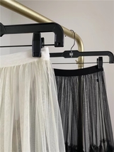 Black Tiered Tulle Maxi Skirts Women Plus Size Full Long Tulle Skirt image 8