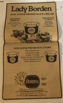 1982 Lady Borden Ice Cream Vintage Print Ad pa10 - $8.90