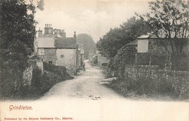 GRINDLETON LANCASHIRE ENGLAND~VILLAGE VIEW~1905 SKIPTON STATIONER PHOTO ... - £9.18 GBP