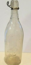 Antique 1918  G. B. Seely&#39;s Son  Clear 28 Oz Embossed Glass Bottle West ... - £63.20 GBP