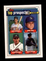 1992 Topps #126 Rico BROGNA/JOHN JAHA/RYAN KLESKO/DAVE Staton Nmmt (Rc) - $4.41