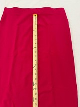 Liz Claiborne Women's Pink Side Slit Pull-On Skirt Size Large Waist 32" image 9
