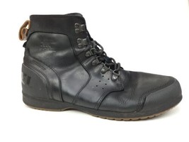 Sorel Ankeny Black Leather Waterproof Hiking Trekker Boots NM2100-010 Men&#39;s 11.5 - £39.93 GBP