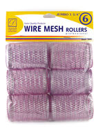 DONNA 1-3/4&quot; JUMBO WIRE MESH HAIR ROLLERS - 6 PCS. (7895) - $13.92 CAD